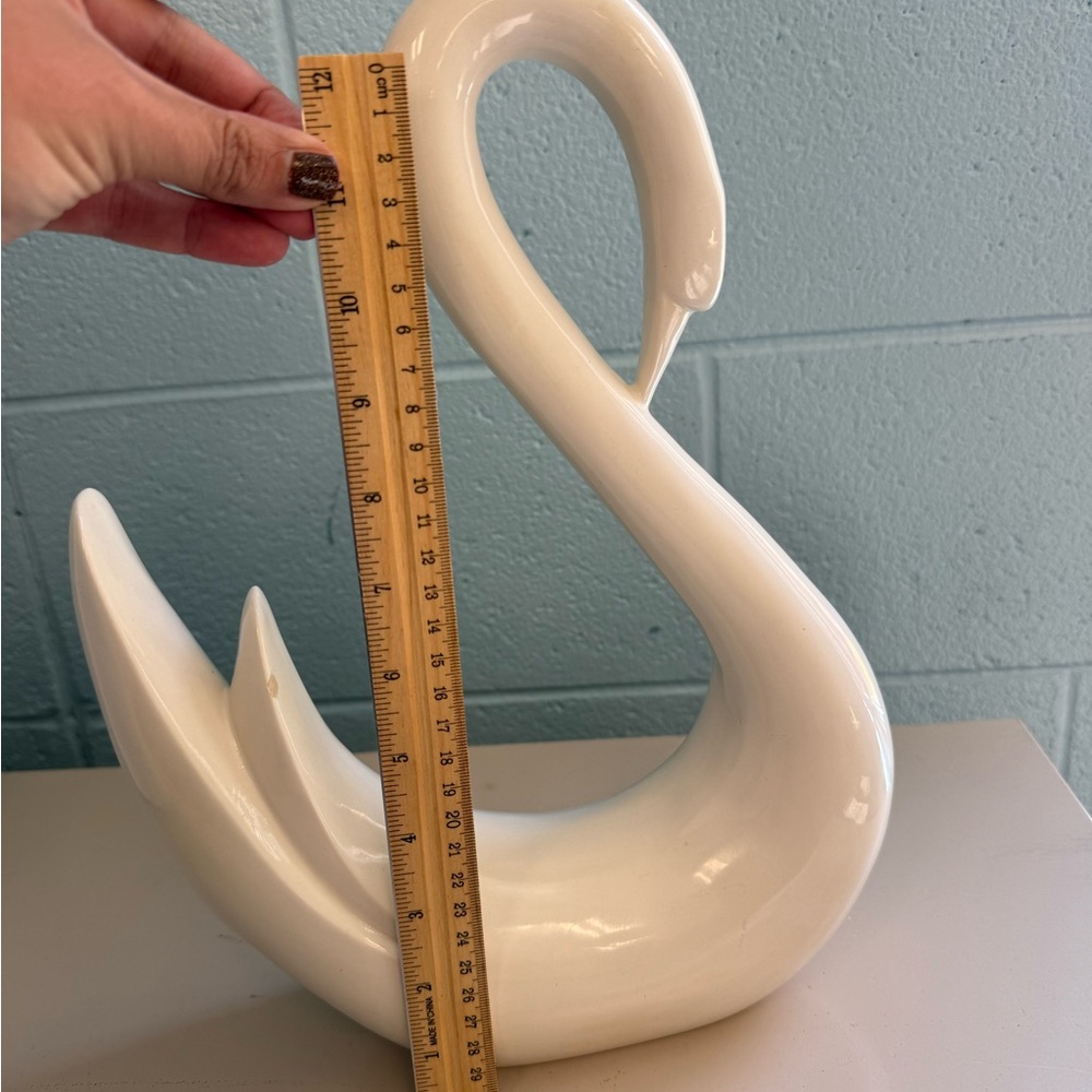 Mid century modern ceramic‎ off white Swan - Picture 6 of 6